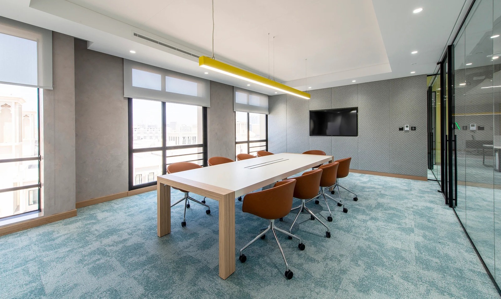 Corporate boardroom table